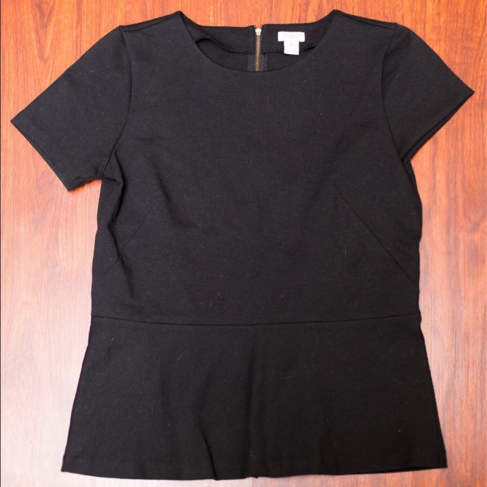 VGUC J. Crew factory peplum shirt