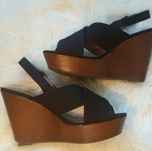 MAKE AN OFFER!! Brand new cross top wedge