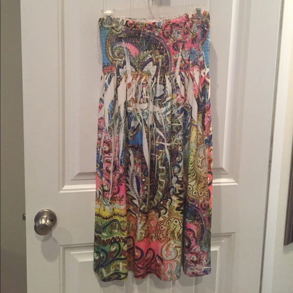 ❤️ Great Summer Strapless Dress ☀️ - Picture 2 of 2