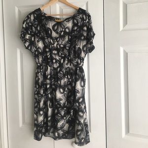 Alicie & Olivia dress w/perfect flitter sleeve