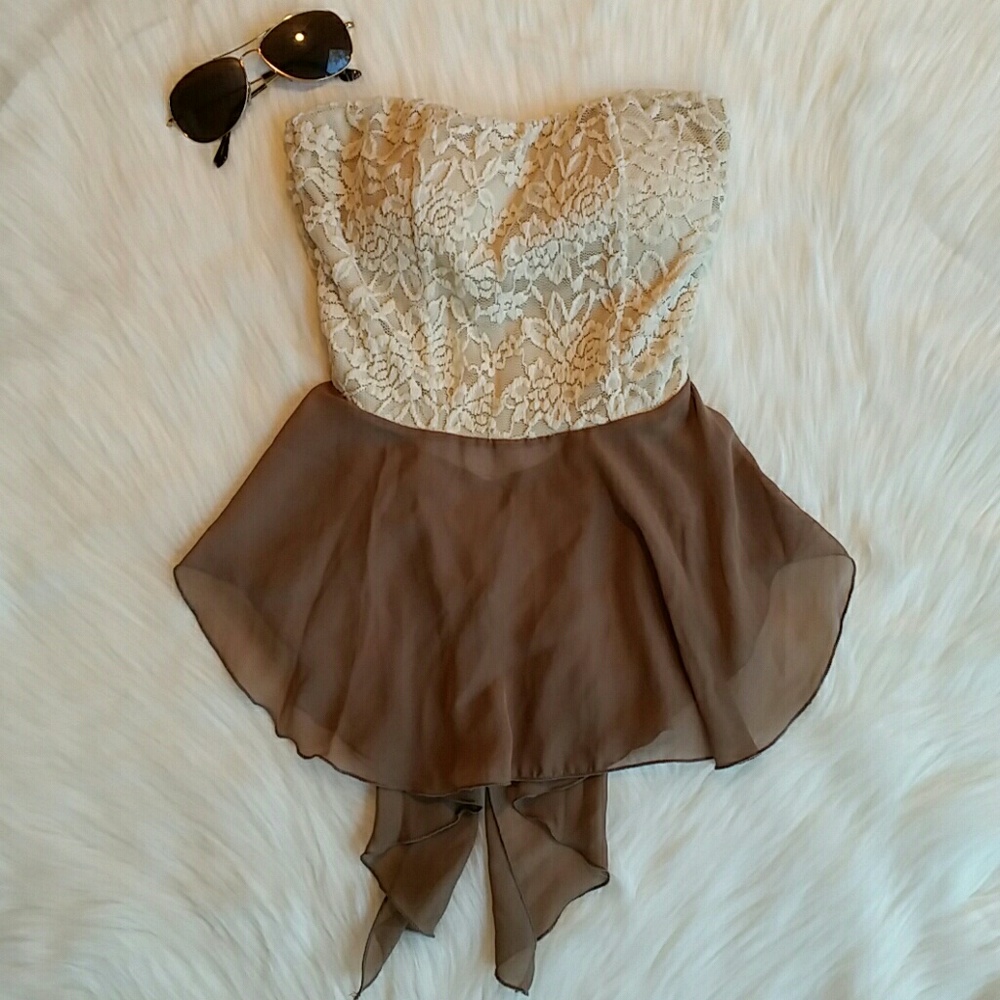 NWT Sweetheart Strapless and Backless Festival top