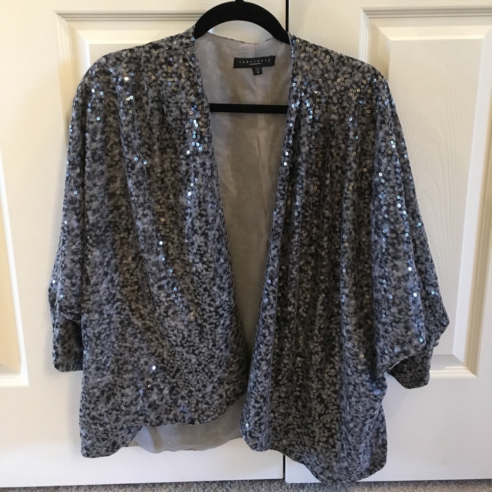 Sanctuary sequin print jacket