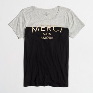 J. Crew Collector Merci Mon Amour Top! Very cute!