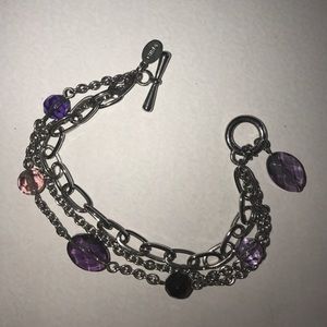 CookieLee Purple stone bracelet