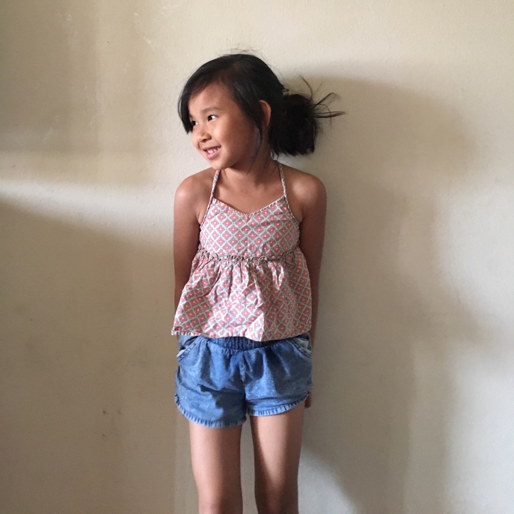 CHEROKEE FLORAL ABSTRACT TANK TOP 4T