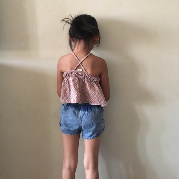 CHEROKEE FLORAL ABSTRACT TANK TOP 4T - Picture 2 of 2