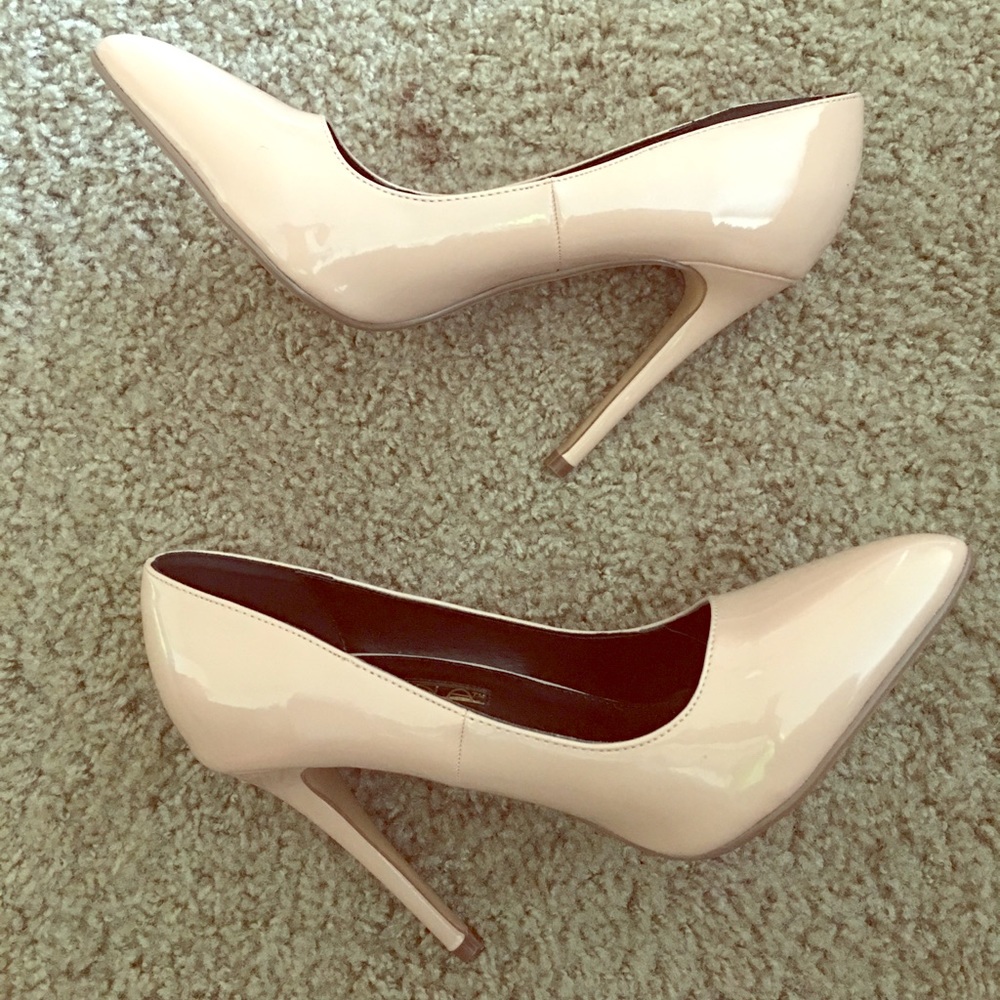 Beige (Taupe) high heels