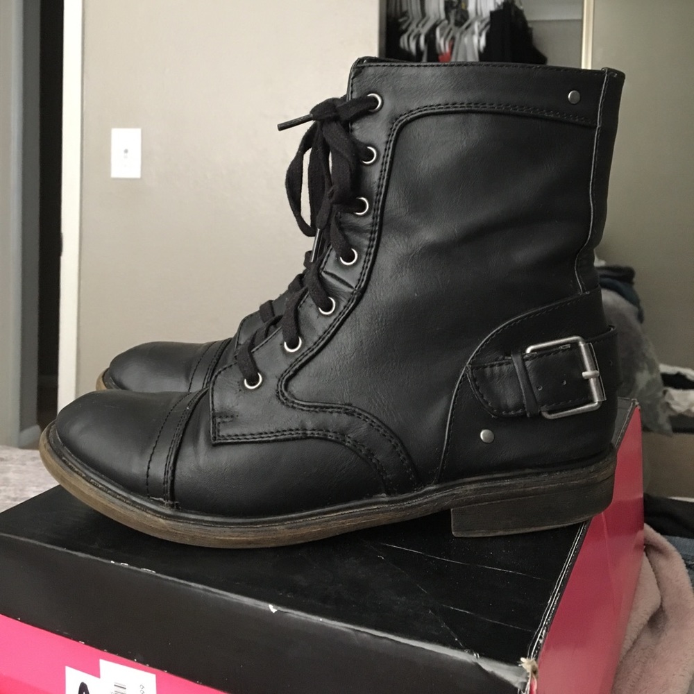 Material Girl Combat Boots💕