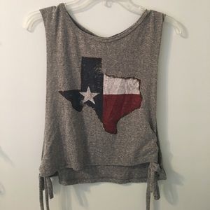 Texas American flag tank