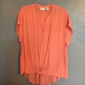 Chico's peach/orange blouse. Final price