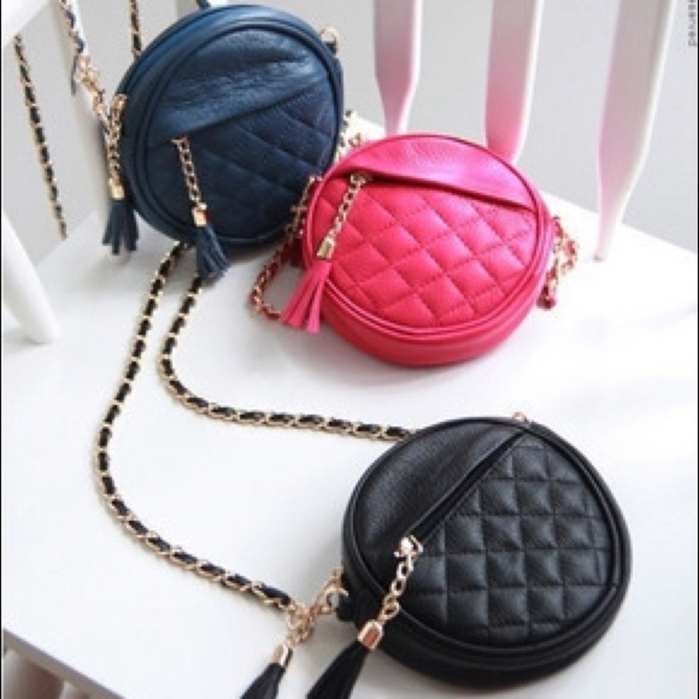LF Round Pink Crossbody Purse