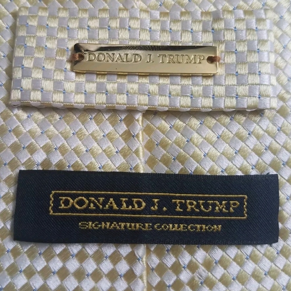 Donald J. Trump signature collection yellow tie