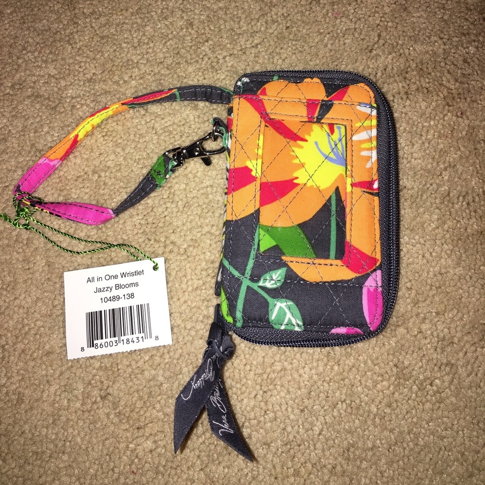 Vera Bradley All In One Wristlet "Jazzy Blooms"