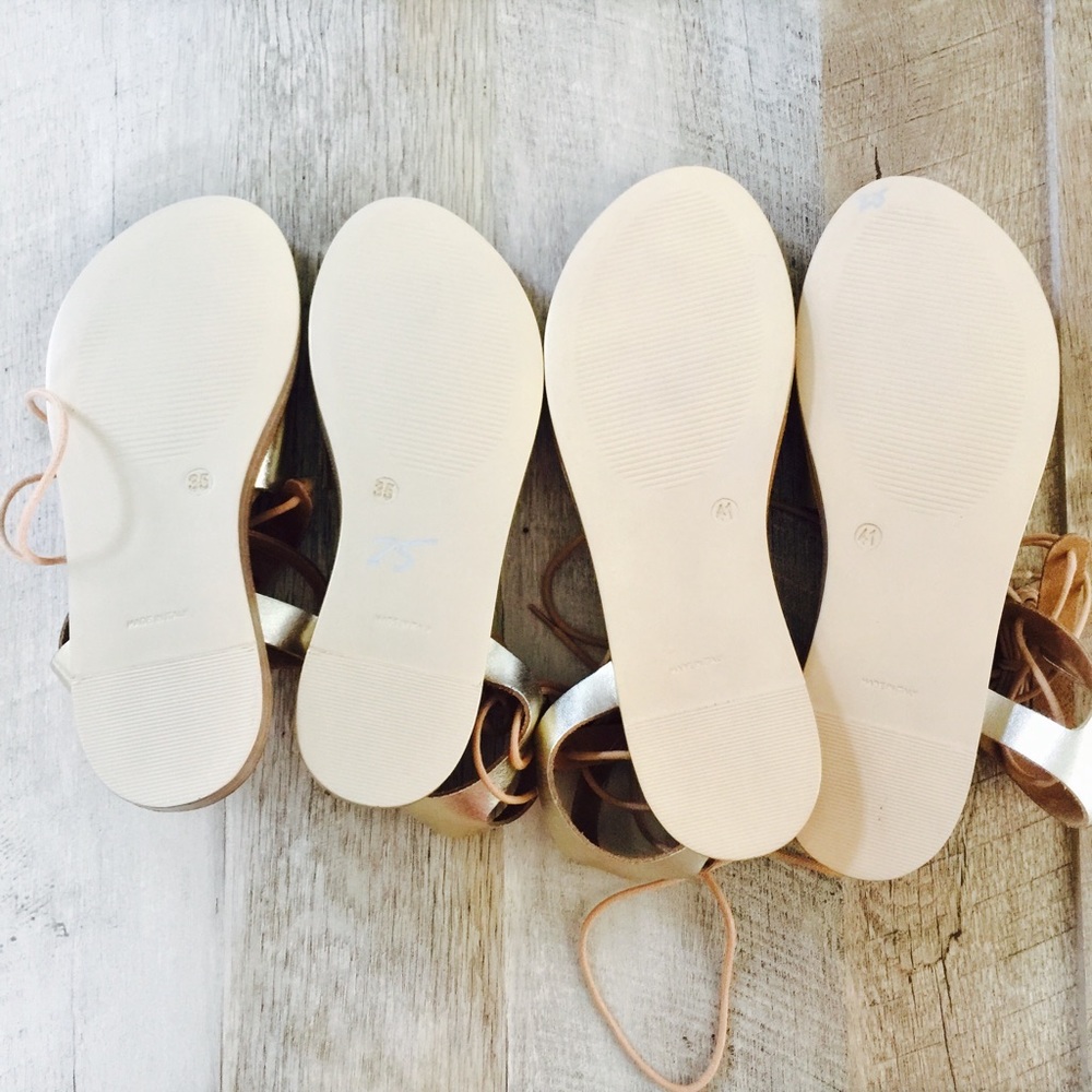 Steve Madden "Rella" Gold Gladiator Sandals - Picture 8 of 8