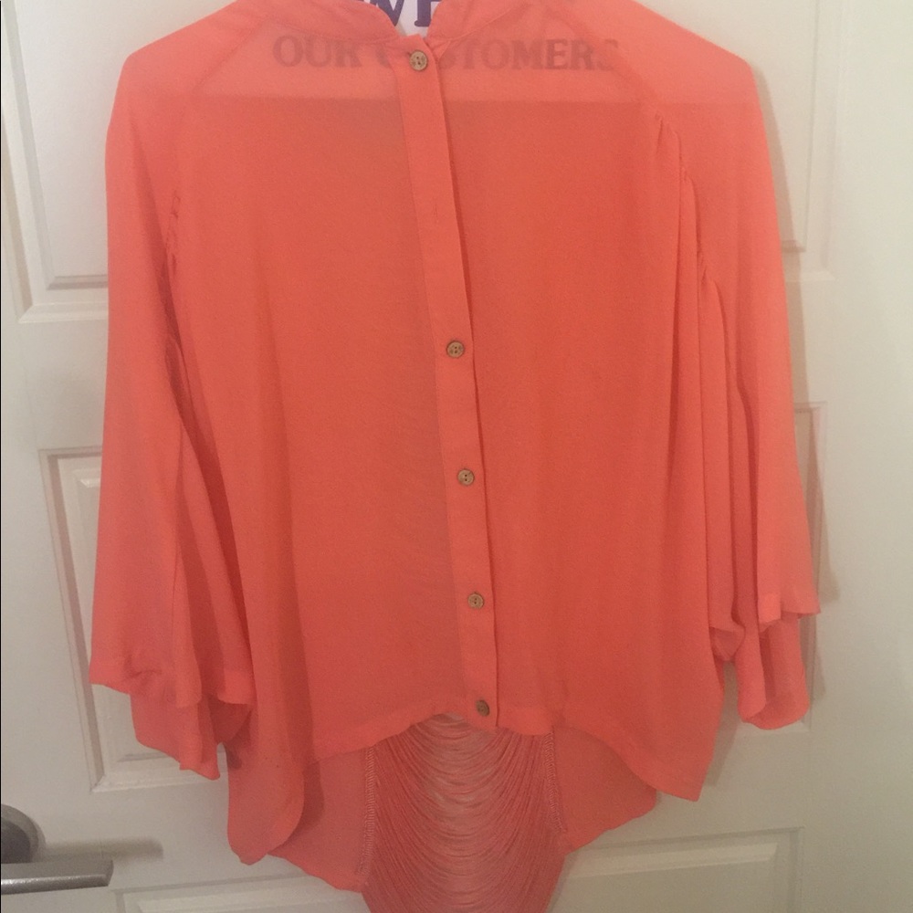 Naked zebra open back blouse brand new NO TAGS
