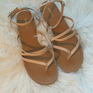 Light pink gladiator sandals