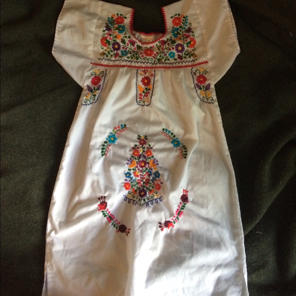 Girls embroidered dress