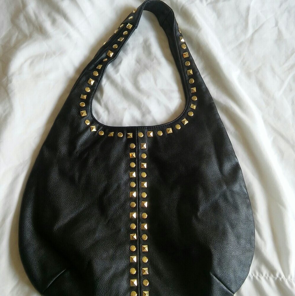 Black and Gold Studded Bag