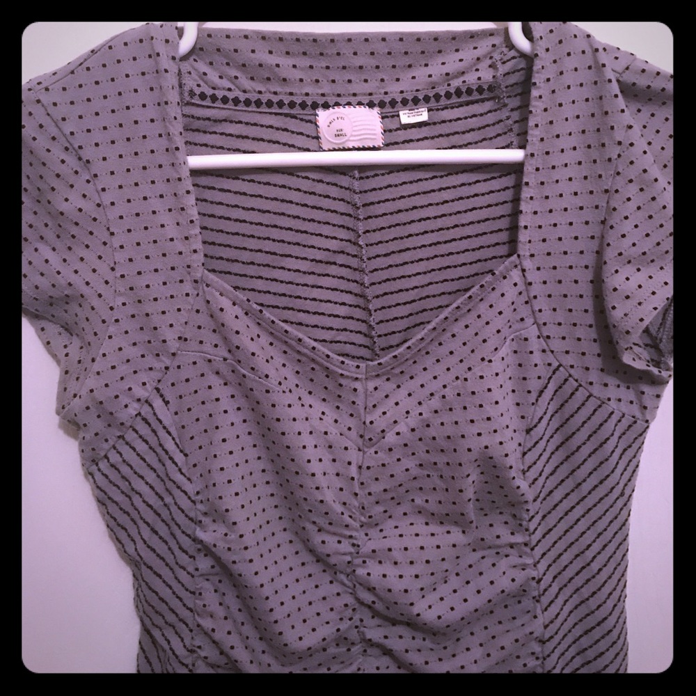 Anthropologie Postmark Ruched Top
