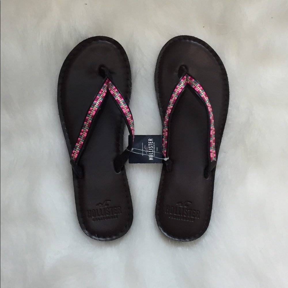 Nwt hollister leather sandals