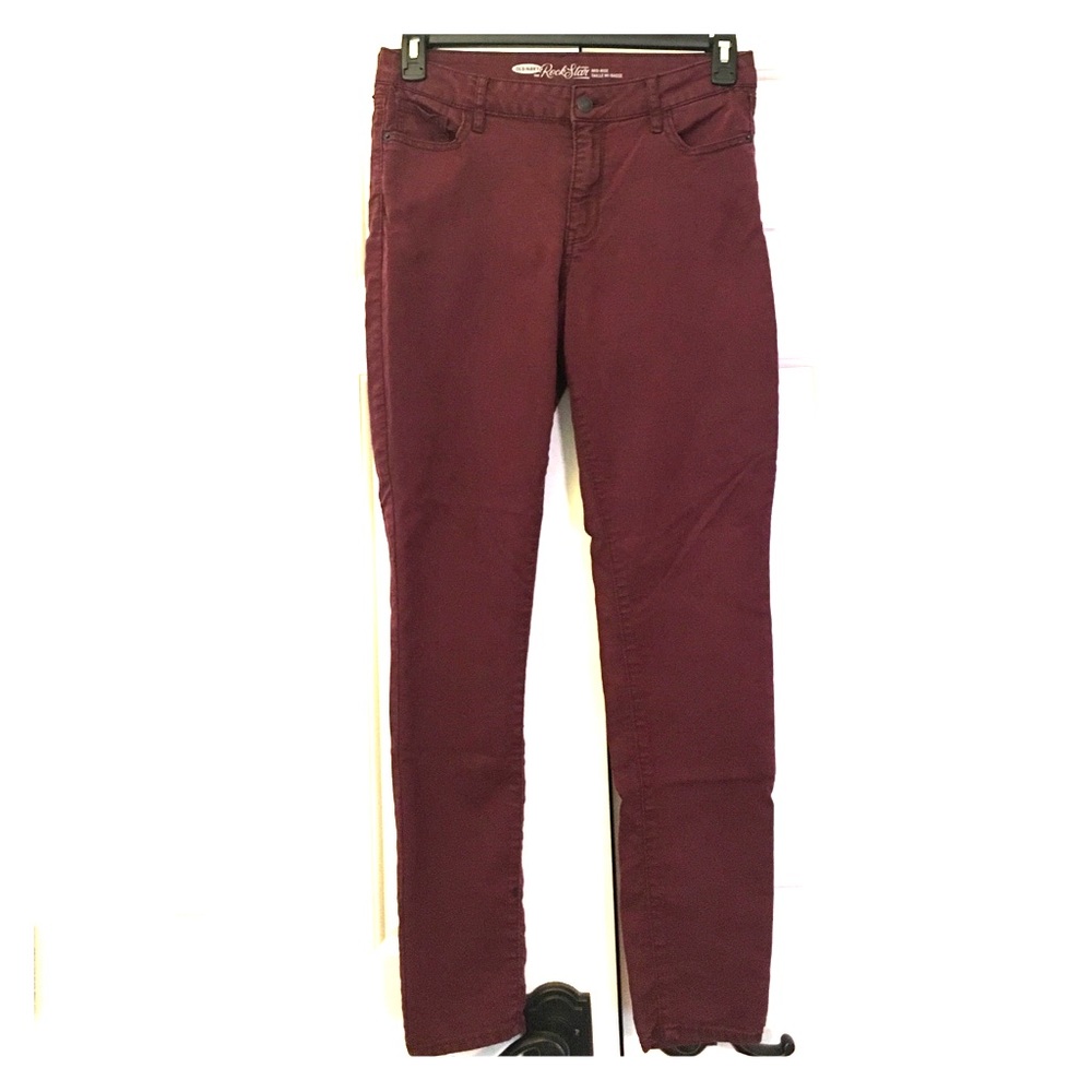 Old Navy rockstar skinny jeans.
