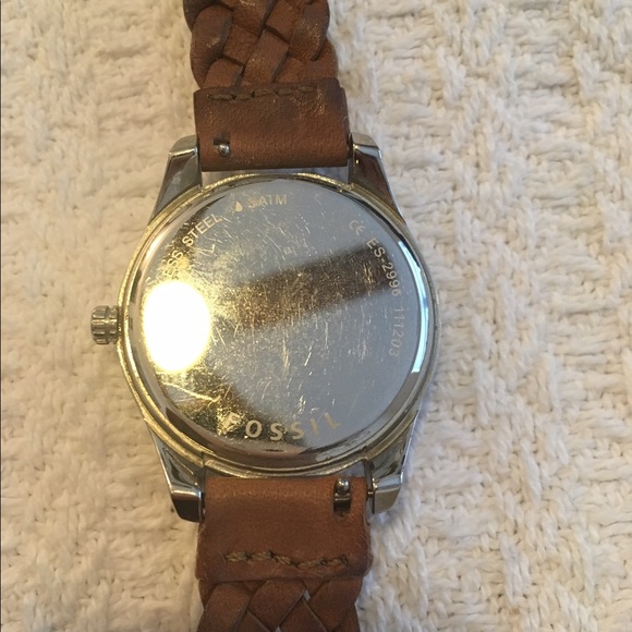 Fossil Braided Leather Band Watch - Picture 3 of 4