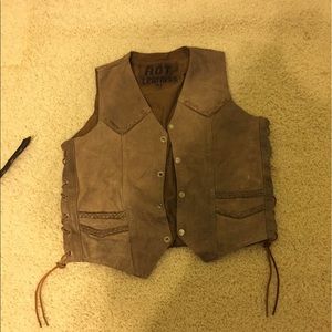 Leather vest