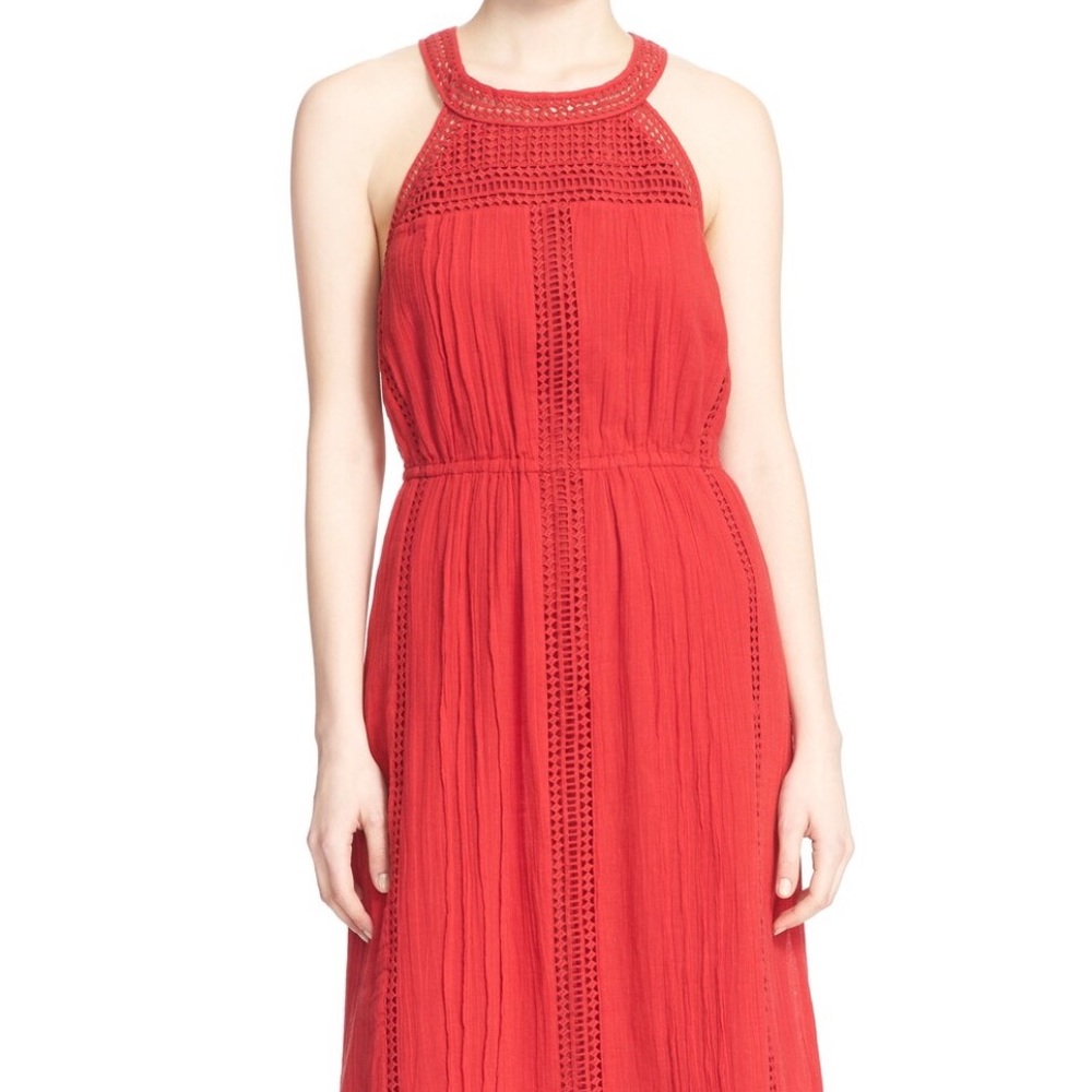 Joie Red Midi Dress Size XS