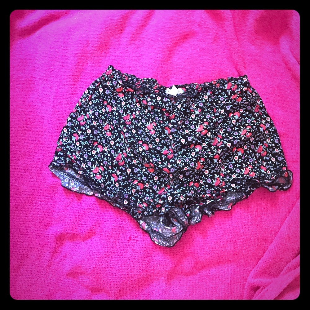 Flower print shorts