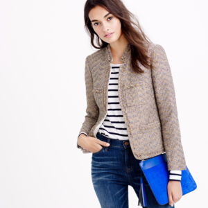 J Crew Metallic Tweed Blazer