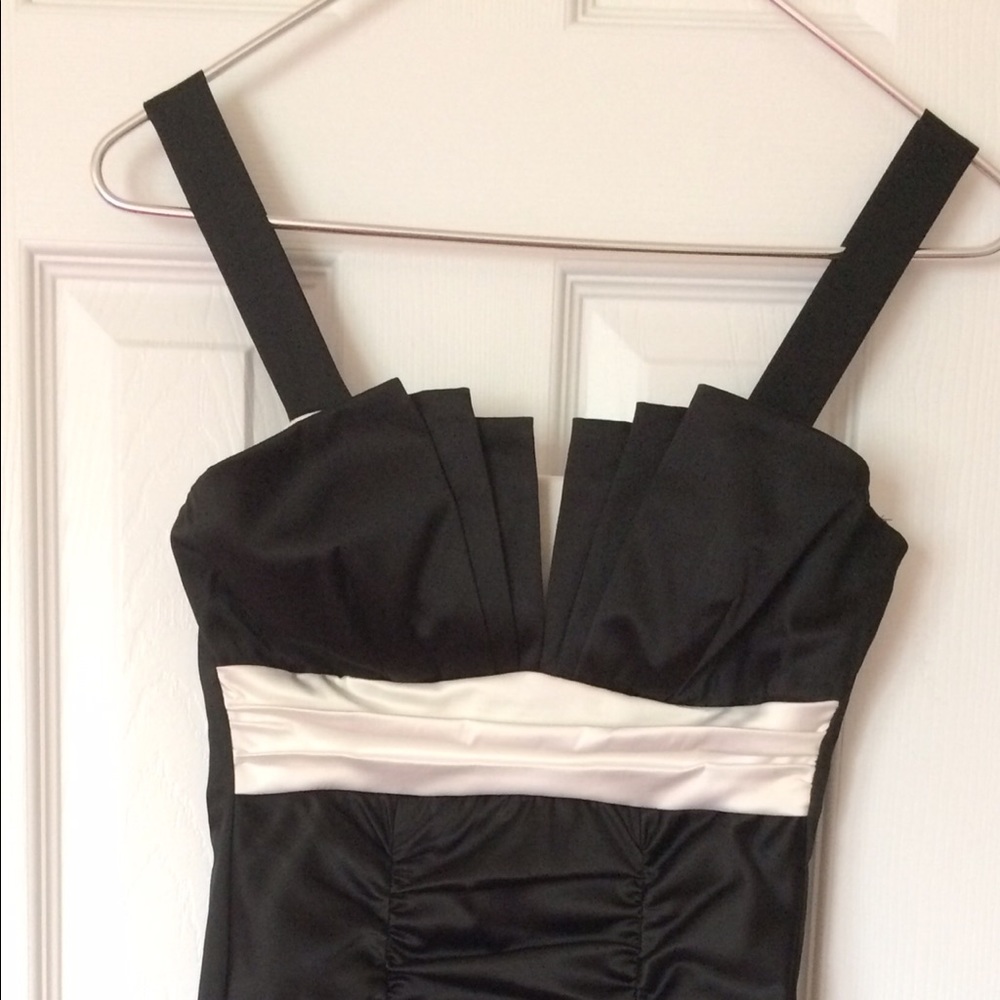 Black & White Tuxedo Bodycon Dress