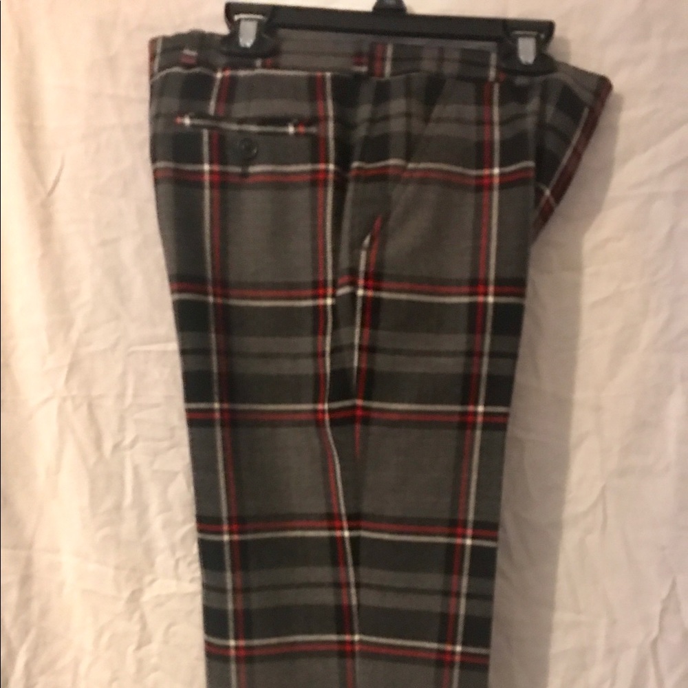 Brooks Brothers Flat front plaid suit trousers