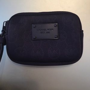 michael kors dark purple wristlet