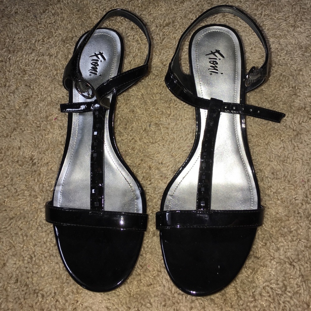 Strappy Black Heels