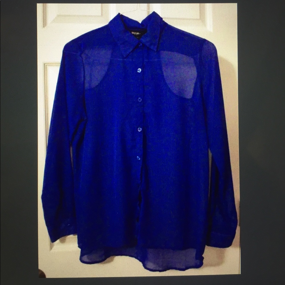 Royal Blue Nasty Gal Blouse