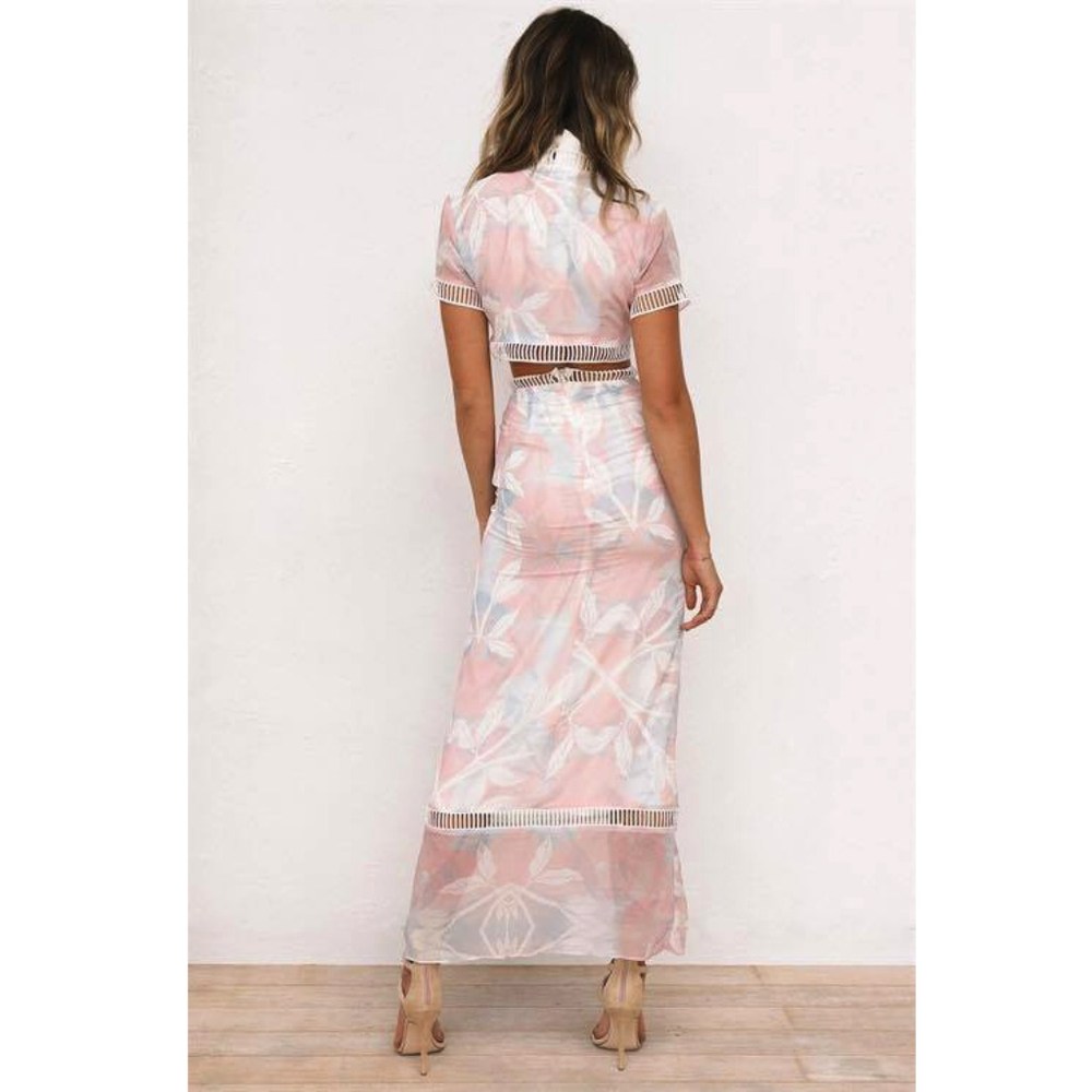 Floral two piece maxi set - Picture 4 of 6