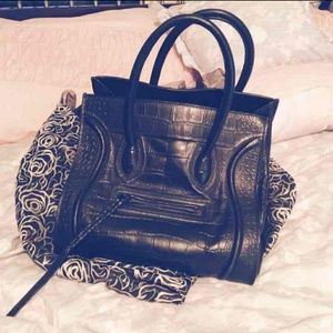 SOLD. authentic Celine phantom croc