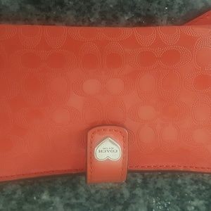 Coach patent wallet wristlet