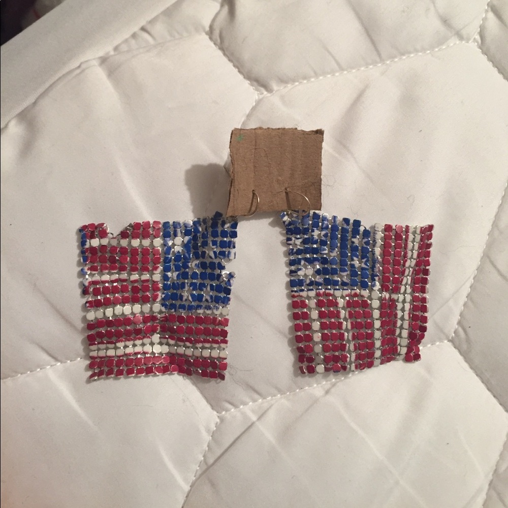 Kohl's American Flag earrings