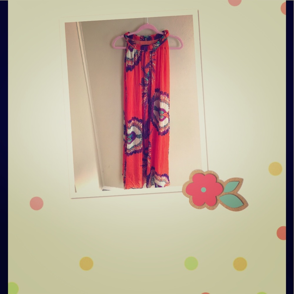 Bright Orang Maxi Dress!