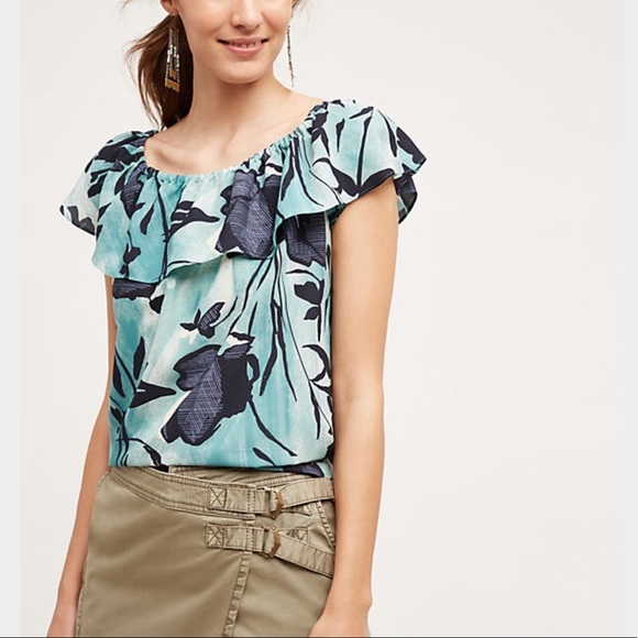 Anthropologie Islander Off-Shoulder Top - Picture 3 of 8