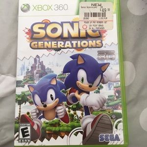 Sonic generations Xbox 360 game