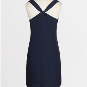 J. Crew Navy Twist Dress! Worn once! ♥️
