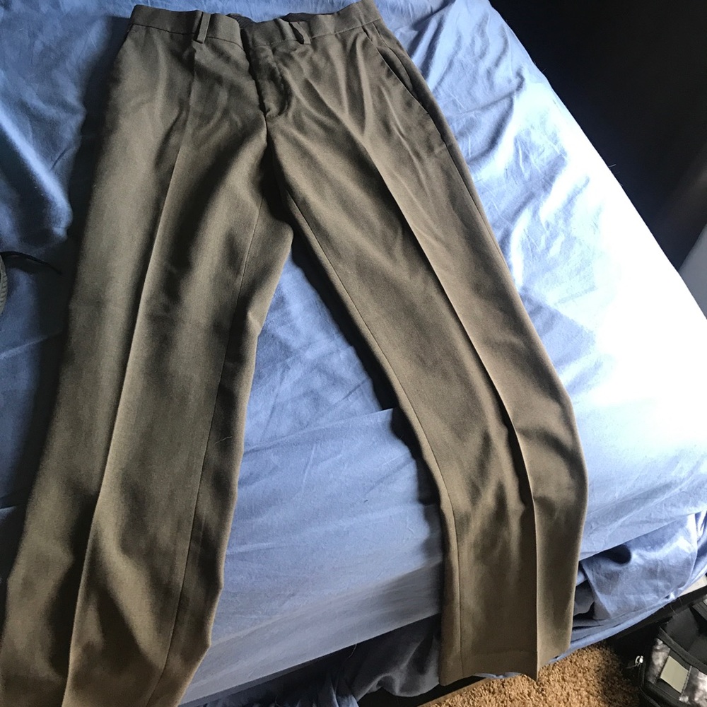 Men grey slacks