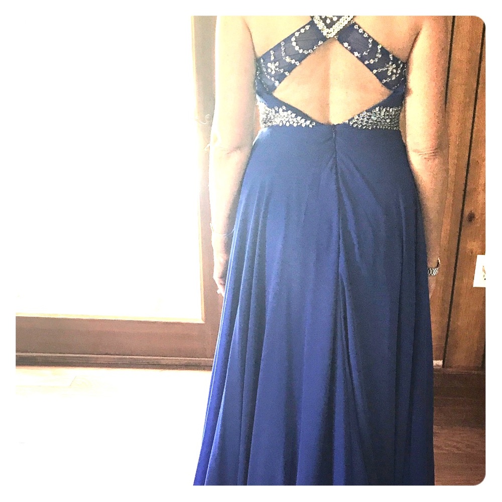 Evening gown-Royal Blue