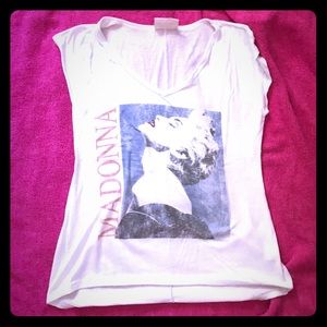 White madonna tshirt