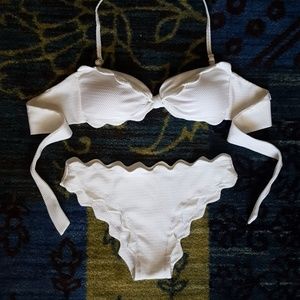 White Scallop Bikini