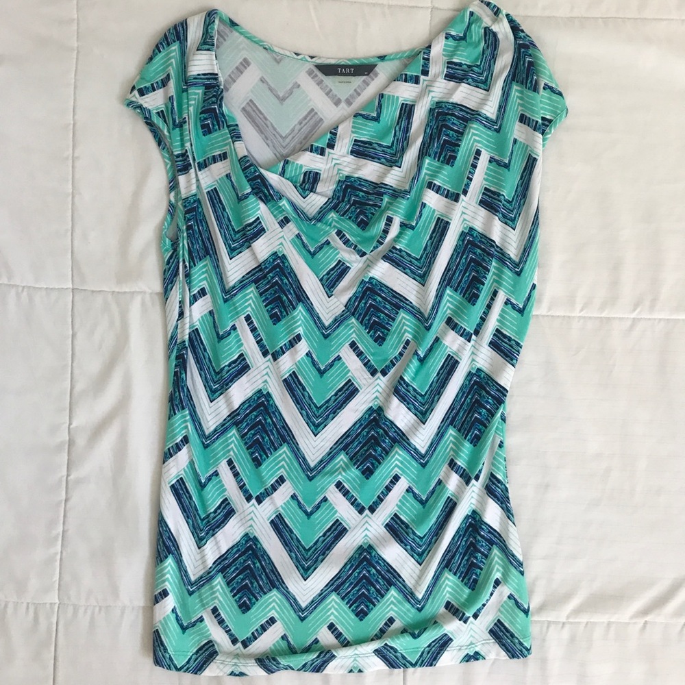 Tart Juliana Chevron Print Top