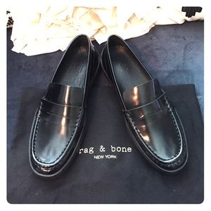 NEW Rag and Bone platform loafer black leather NEW Rag and Bone platform loafer black leather