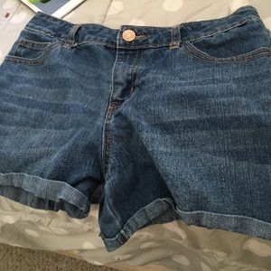 Denim shorts